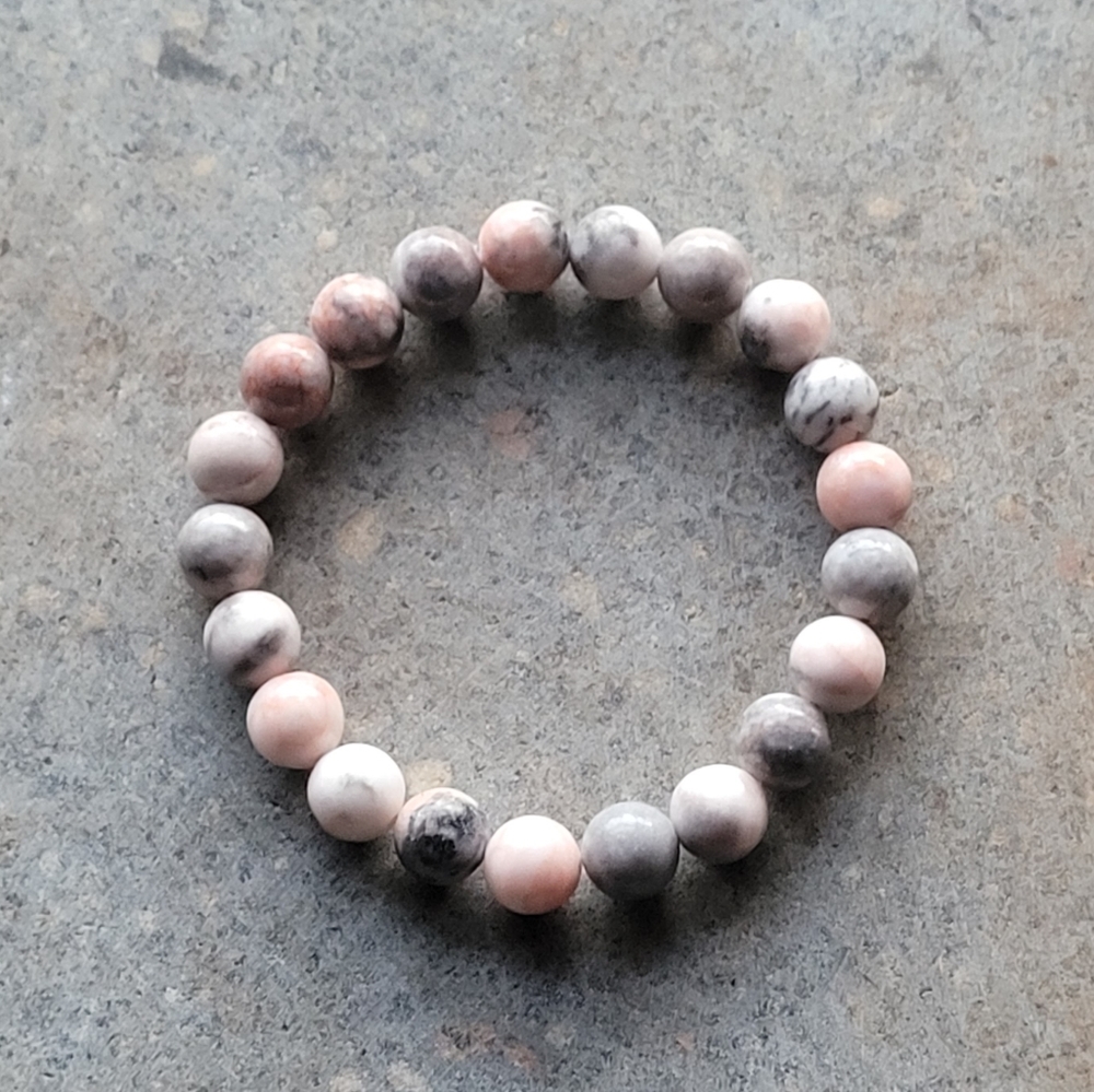 Rhondite Stone Bead Handmade Bracelet